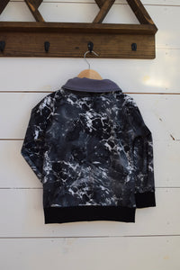 5Y Black Marble Altitude Pull Over