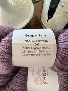 Grape Jam 100% Merino Wool