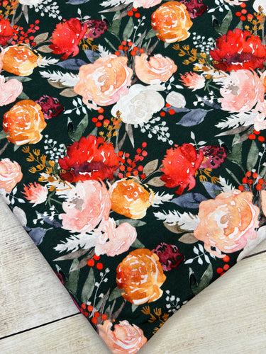 Green Floral Bamboo Spandex