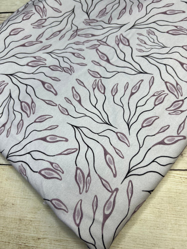 Purple Fronds Bamboo Spandex