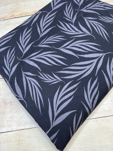Black fronds Bamboo Spandex