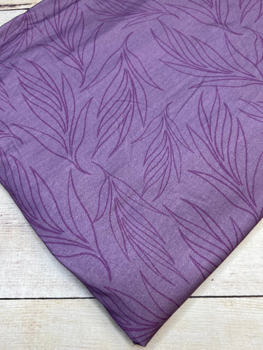 Purple Leaves Bamboo Spandex
