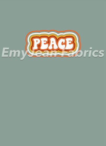 Peace Bamboo Spandex Panel