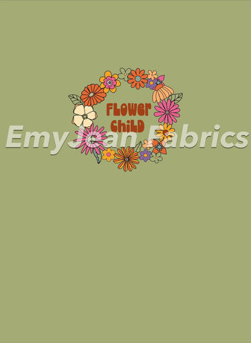 Flower Child Bamboo Spandex Panel