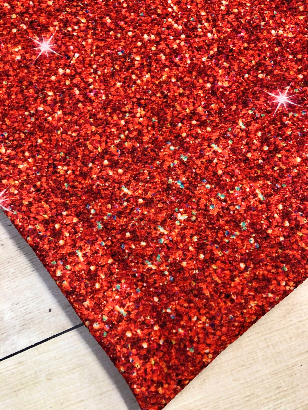 Red Faux Glitter Bullet