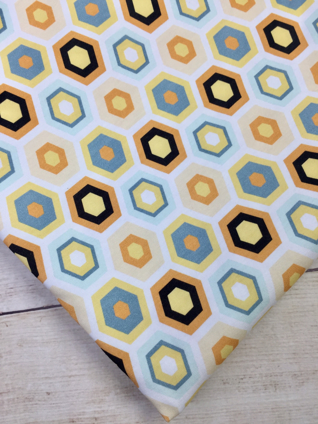 Bee Free Honey Comb Cotton Spandex