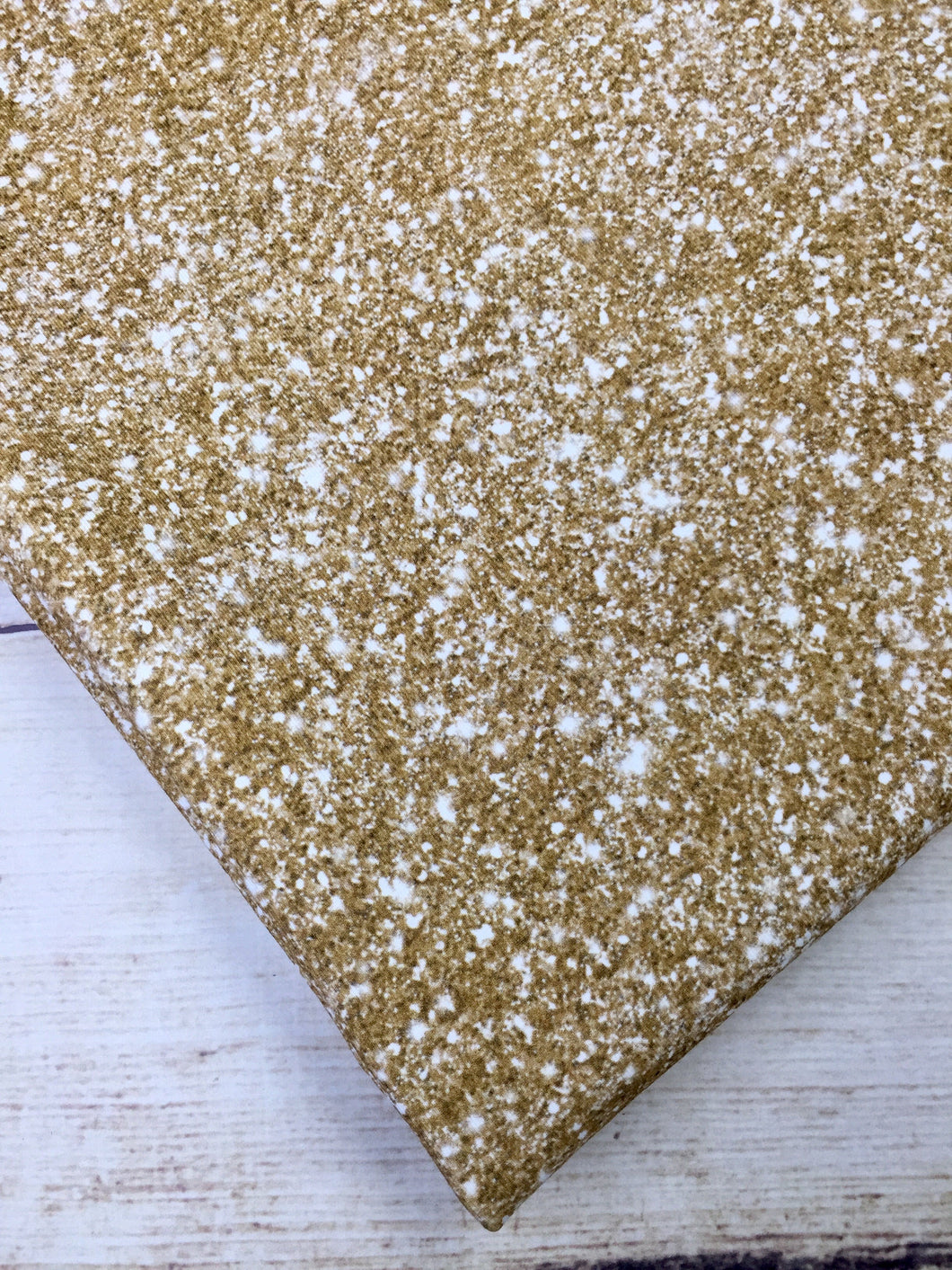 Champagne Gold Faux Glitter Cotton Spandex