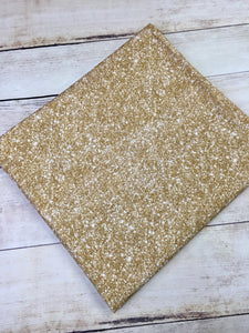 Champagne Gold Faux Glitter Cotton Spandex