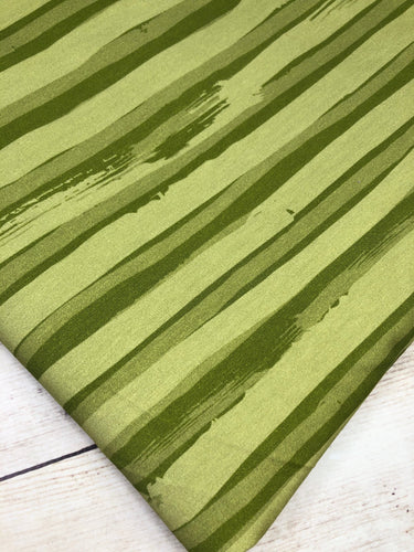 Green Watermelon Stripes Cotton Spandex