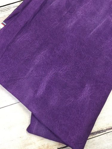 Purple Faux Leather Cotton Spandex