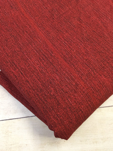 Cranberry Faux Denim Cotton Spandex