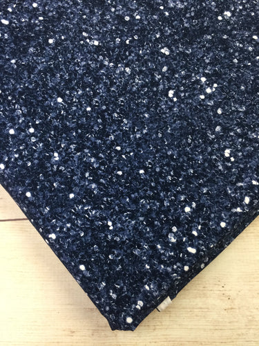 Midnight Faux Glitter Cotton Spandex
