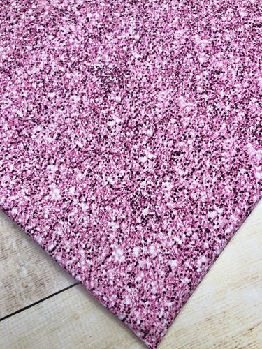 Light Pink Faux Glitter Cotton Spandex