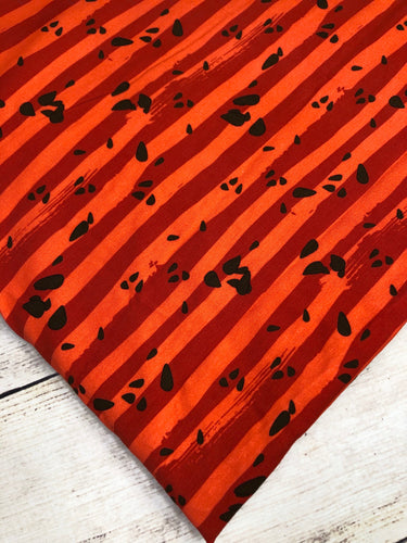 Red Watermelon Stripes Cotton Spandex