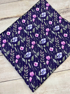 Purple Meadows Cotton Spandex