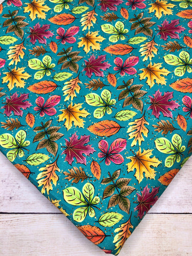 Fall Leaves Cotton Spandex