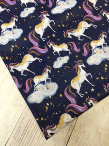 Mystic Unicorns Polyester Interlock