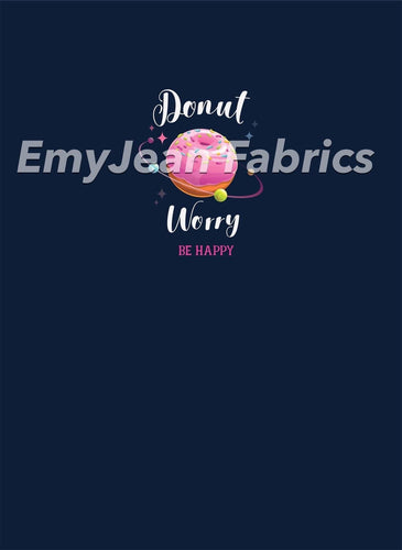 Donut Worry Cotton Spandex Panel