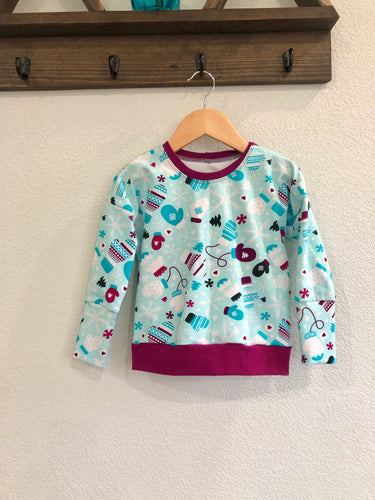 1-3yr Winter Wonderland Grow With Me Slouchy Dolman