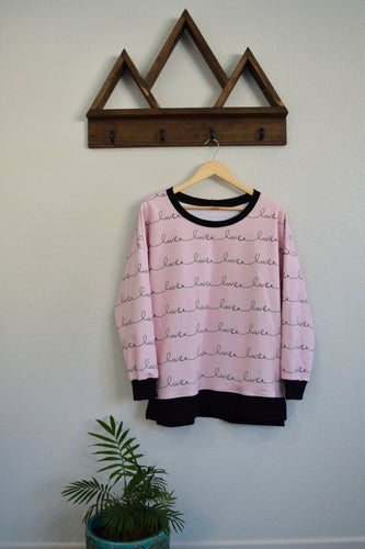 Large Woman’s Dolman Pink Love