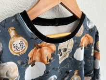 Load image into Gallery viewer, 3-6yr Orange Skulls Grow With Me Slouchy Dolman