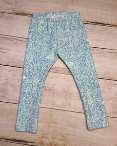 18-24 Months Sea Glass Faux Glitter Leggings